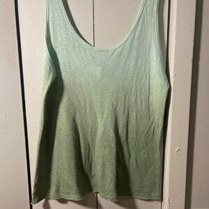 Treasure & Bond Ombré Knit Tank Top - Sage Green Size L